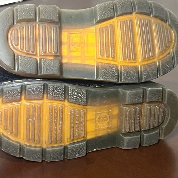 Dr. Martens - Combs Poly Casual Boots-Black Canvas/ Yellow Stitching kids 11 - Picture 4 of 6